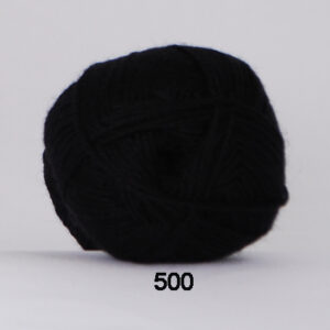 Hjertegarn Bamboo Wool - Uldgarn med bambus garn - Fv 500 Sort