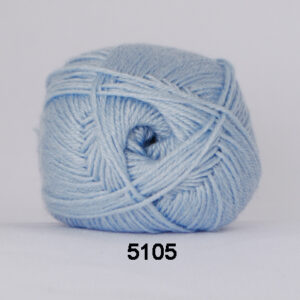 Hjertegarn Bamboo Wool - Uldgarn med bambus garn - Fv 5105 Lys Blå