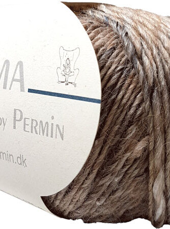 Kamma By Permin - Alpaca & Silke uldgarn - Fv 889505 Lys Brun Nistret