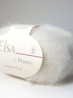 Elsa By Permin - Alpaca uld & Børstet Uldgarn - Fv 880702 Hvid