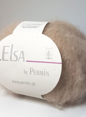 Elsa By Permin - Alpaca uld & Børstet Uldgarn - Fv 880704 Beige