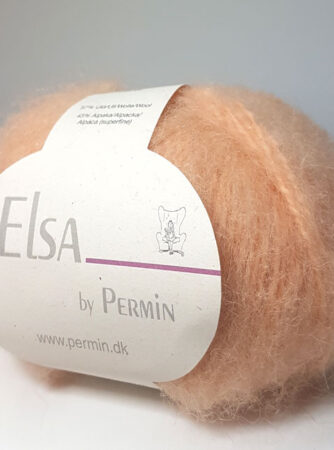 Elsa By Permin - Alpaca uld & Børstet Uldgarn - Fv 880705 Lakse farvet
