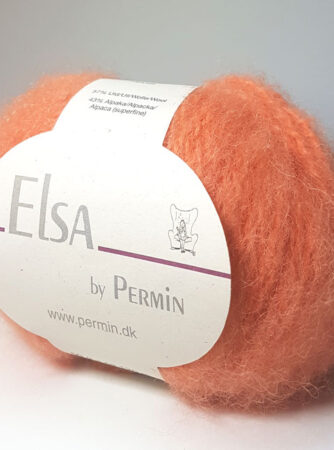 Elsa By Permin - Alpaca uld & Børstet Uldgarn - Fv 880706 Orange