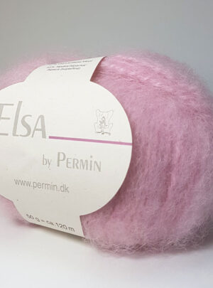 Elsa By Permin - Alpaca uld & Børstet Uldgarn - Fv 880708 Lyserød