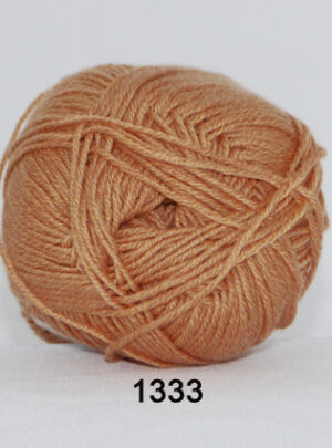 Hjertegarn Lana Cotton 212 - Bomuldsgarn - Merino Garn - 1333 Nougat Farvet