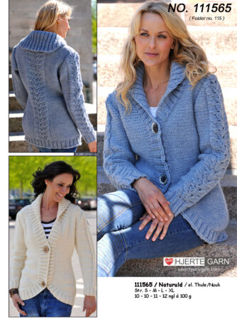 Cardigan med sjalskrave nr 111565 S