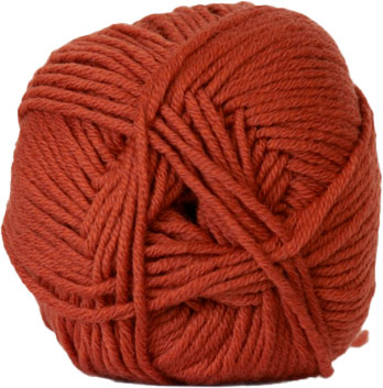 Hjertegarn Merino Cotton - fv 1343 Rust Rød