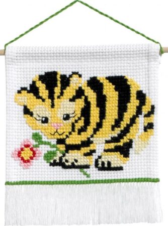 Broderi - Tælle broderi til børn - 13-9721 med Tiger