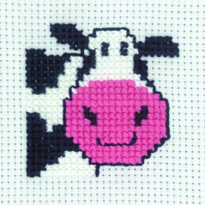 Broderi - Tælle broderi til børn - 14-9331 med Ko