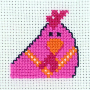 Broderi - Tælle broderi til børn - 14-9338 med Høne