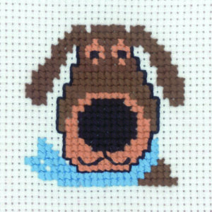 Broderi - Tælle broderi til børn - 14-9339 med Hund