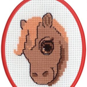 Broderi - Tælle broderi til børn - 92-8391 med Hest