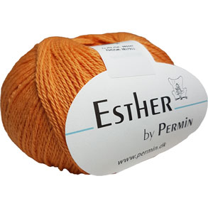 Permin Esther Garn - fv 883447 Orange