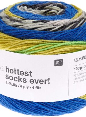 Superba Hottest Socks Ever Rico Design Flerfarvet strømpegarn fv 002