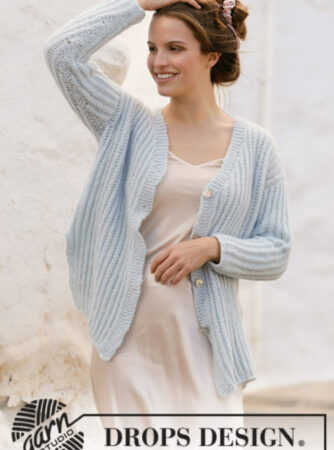 210-26 Avriel Cardigan by DROPS Design, fra DROPS Design