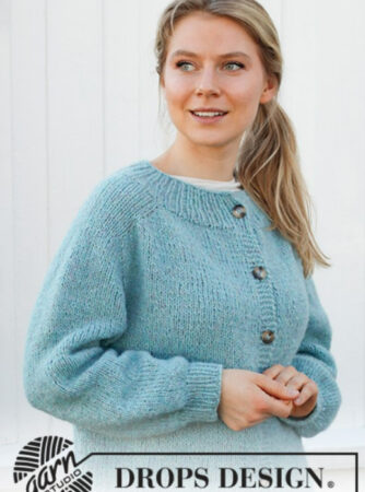 215-30 Frozen Lake Cardigan by DROPS Design, fra DROPS Design