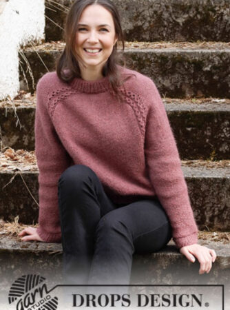 218-11 Alpenglow Sweater by DROPS Design, fra DROPS Design