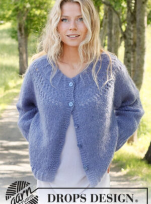 230-13 Round Lake Cardigan by DROPS Design