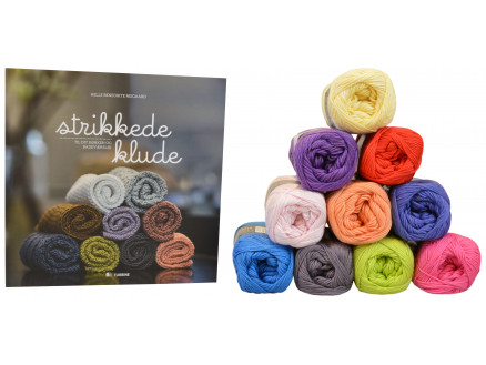 Bogen Strikkede Klude + Mayflower Cotton 8/4 Garnpakke 10 farver - 10