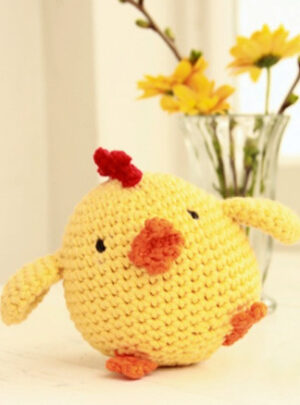 Chicken Little by DROPS Design - Påskekylling Hækleopskrift 12 cm