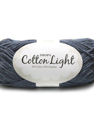 DROPS Cotton Light Unicolor 26 Jeansblå, Bomuldsgarn, fra DROPS Design