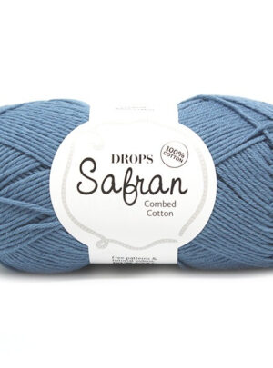 DROPS Safran Unicolor 06 Jeansblå, Bomuldsgarn, fra DROPS Design