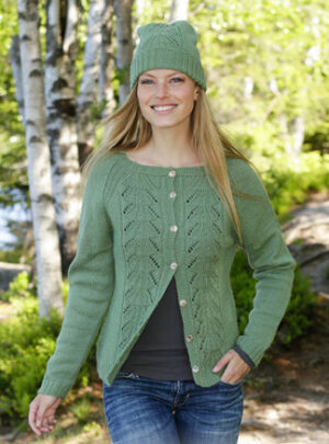 Green Luck by DROPS Design - Jakke Strikkeopskrift str. S - XXXL