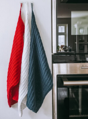 Køkkenhåndklæde af Rito Krea - Håndklæde Strikkeopskrift 44x27 cm - 3