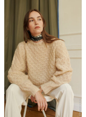 Lala Berlin Brushy Sweater af Lana Grossa - Sweater Strikkeopskrift St