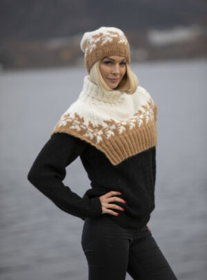 "Lykke" Hals og hue - Viking Design 2033-8 Kit - Dame - Viking Alpaca Bris, fra Viking