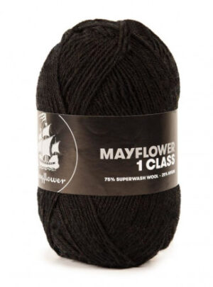 Mayflower 1 Class Garn Unicolor 19 Sorte Bønner