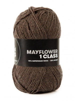 Mayflower 1 Class Garn Unicolor 22 Tobaksbrun