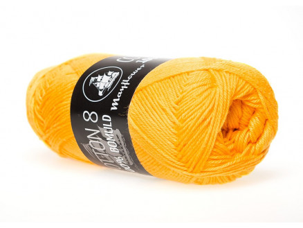 Mayflower Cotton 8/4 Garn Unicolor 1498 Solgul