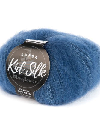 Mayflower Super Kid Silk - Blå 08, Mohair/Silk, fra Mayflower