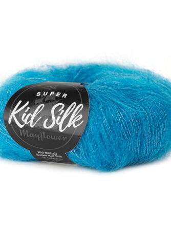 Mayflower Super Kid Silk - Blå Skovskade 55, Mohair/Silk, fra Mayflower