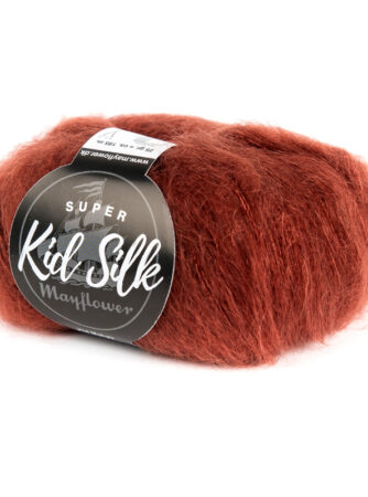 Mayflower Super Kid Silk - Blodrød 35, Mohair/Silk, fra Mayflower