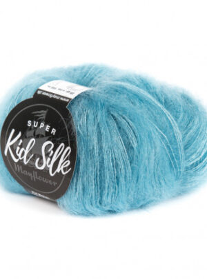 Mayflower Super Kid Silk Garn Unicolor 09 Lys Turkis