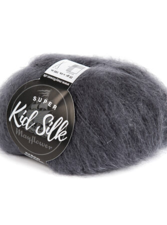 Mayflower Super Kid Silk - Koksgrå 03, Mohair/Silk, fra Mayflower