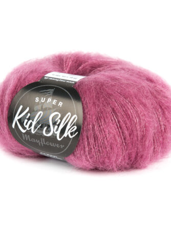 Mayflower Super Kid Silk - Mørk Rosa 16, Mohair/Silk, fra Mayflower