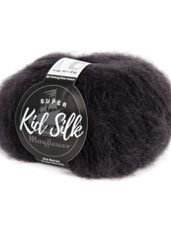 Mayflower Super Kid Silk - Sort 02, Mohair/Silk, fra Mayflower