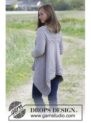 Norfolk by DROPS Design - Jakke Strikkeopskrift str. S - XXXL