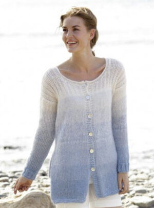 Sailing Cardigan by DROPS Design - Jakke Strikkeopskrift str. S - XXXL