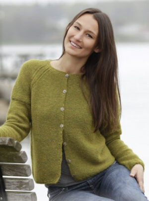 Sweet Olivia Cardigan by DROPS Design - Jakke Strikkeopskrift str. S -