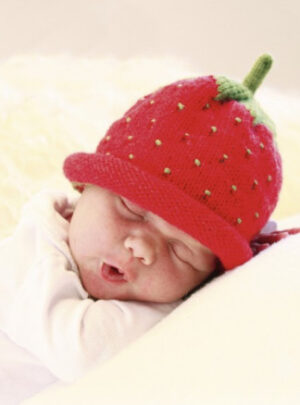 Sweet Strawberry by DROPS Design - Baby Hue Strikkeopskrift str. 1/3 m