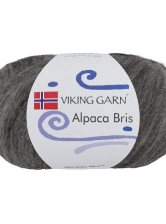 Viking Bris - Grå 315, Alpacagarn, fra Viking
