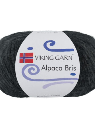 Viking Bris - Koksgrå 317, Alpacagarn, fra Viking