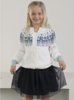 "Mette-Marit" Trøje, blå - Viking Design 1809-3 Kit - 2-12 År - Viking Bambino, fra Viking