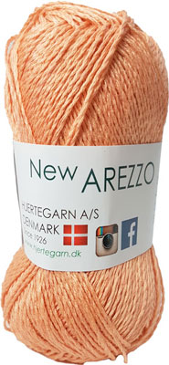 New Arezzo Hjertegarn - Bambusgarn - Hørgarn - Bomuldsgarn - Fv 1224 Fersken