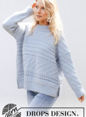243-32 Snow Flake Sweaterby DROPS Design, fra Viking