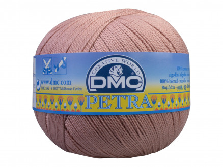 DMC Petra nr. 5 Hæklegarn Unicolor 5224 Gammelrosa